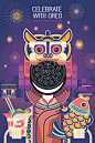 Play with Oreo : This project was inspired by the series of illustration posters play with oreo
