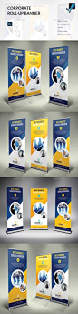 Corporate Rollup Banner Template PSD <a class="pintag" href="/explore/design/" title="#design explore Pinterest">#design</a> Download: <a href="http://graphicriver.net/item/corporate-rollup-banner/14009224