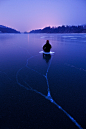 Lake Ice, Switzerland by dsz902 on Flickr.