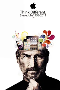 [Steve Jobs史蒂夫·乔布斯壁纸 iphone 苹果5手机图片]...