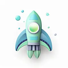 卡通火箭素材图AI图元素