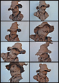 Scarecrow Bust: Detail shots by AntWatkins on deviantART