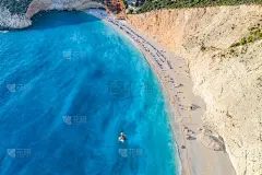 希腊爱奥尼亚海莱夫卡达岛上的卡西基港