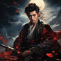 Midjourney人工智能武侠手绘武侠风