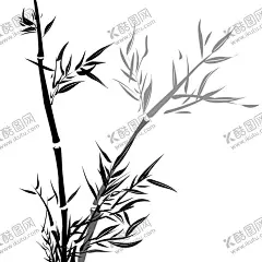 竹子 【酷图网】竹子,手绘,竹叶,设计,素材,植物,水墨