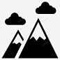 山多云的天气山的晚上 标识 标志 UI图标 设计图片 免费下载 页面网页 平面电商 创意素材