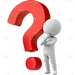 图标系列-通用-3D立体问号小人