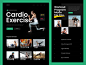 Workout Website photography whitespace clean grid bold typography design ux ui mobile desktop homepage landing page website yoga sport exercise gym fitness workout