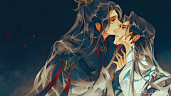 仟茜匀韵采集到二哈和他的白猫师尊(皓衣行)同人插画 漫画