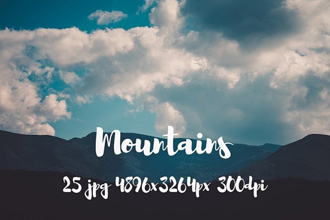 连绵山脉风景高清照片素材 Mountai...