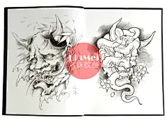 《切》 纹身手稿 大连小伟刺青悟空般若骷髅象艺伎神纹身书籍画册-淘宝网