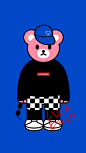 LUCA熊（LUCABEAR）时尚插画设计-古田路9号-品牌创意/版权保护平台