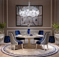 Heritage Collection - Athos table, Chantal chairs and Versailles consoles #Heritage #LuxuryLivingGroup