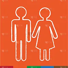 人,男人,女人,计算机图标,设计师,男孩,概念,图像,卫生间,矢量