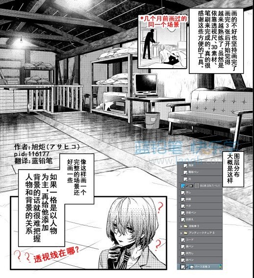 教你如何使用透视尺、3D素材、笔刷、网点...