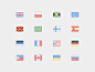 Flags Icons in Office Style