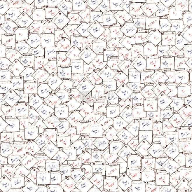 备忘录空白。Sticky notes with wishes矢量无缝模式图片_其他图片图片素材-花瓣网