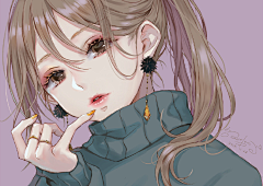 君文黄采集到日系插画