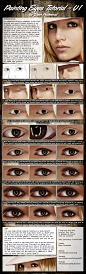 Painting Realistic Eyes Tutorial - V1 by *Packwood on deviantART