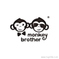 猴子兄弟Logo设计