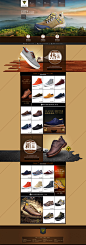 男鞋登山鞋首页店铺装修素材首页装修模板 - 网页 - 视觉设计