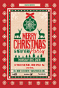 Christmas Party Flyer on Behance