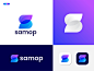 用于samp极简s标记s徽标s字母徽标的现代S字母徽标设计现代徽标徽标徽标徽标logodesigns logodesign徽标徽标字母徽标身份商业品牌设计品牌代理品牌商标和身份应用程序徽标应用程序图标代理
