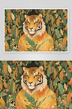 老虎插画的故事与情节-众图网