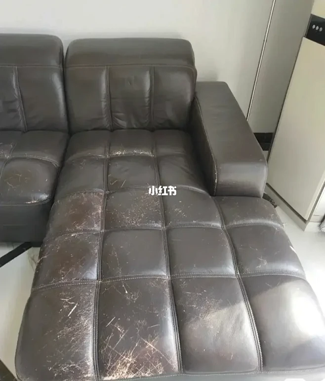 家里皮沙发掉皮磨损严重换下皮套和新的一样 花瓣网 