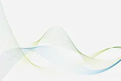 蓝色简约扭曲线条
