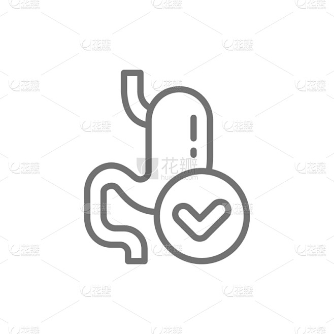 胃,益生菌,细菌,健康保健,矢量,线图标,线条,药,肠道,细的