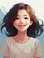dodai123456_A_smiling_and_toothy_girlFlat_illustration_0c3f463c-4708-4fc2-b795-428bad99f450.png (928×1232)