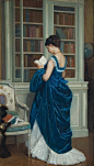 In the Library, Auguste Toulmouche