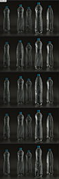 Design study of PET bottles for mineral water on the Behance Network
