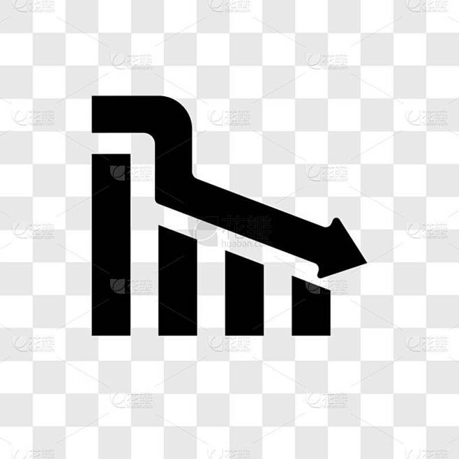在透明背景下孤立的减少向量图标，减少
