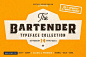 一款复古衬线英文字体The Bartender Collection 字体下载 