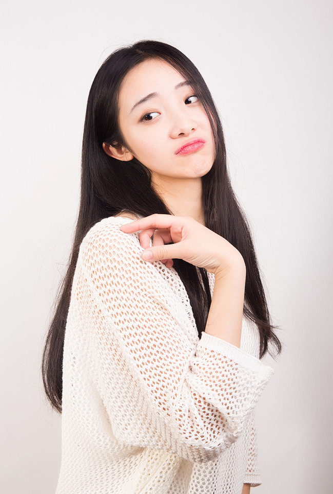 素颜美女搞怪连拍图集