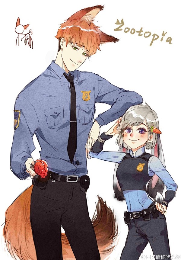 疯狂动物城饭制狐兔cp甜腻发糖大牌界面新闻