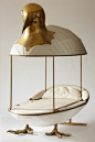 Canopy Bed by Francois Lalanne: Return to the egg?  #Egg #Francois_Lalanne