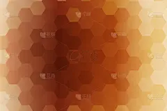古铜色六角壁纸。向量