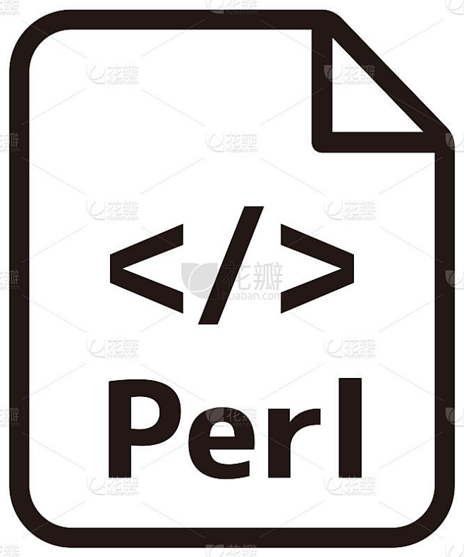 Perl icon | Major programming language vector icon
