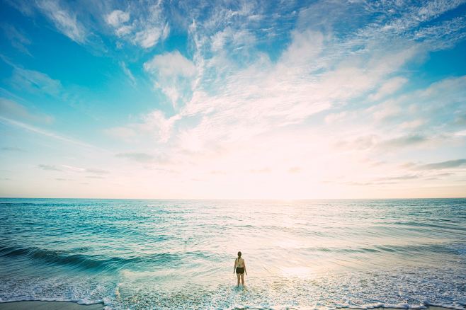 蔚蓝海洋海水湛蓝大海