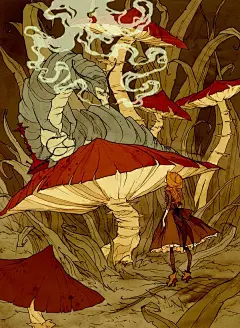 神秘哥特的暗夜童话|插画分享