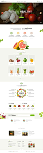 生鲜水果蔬菜类电商官网设计 结合产品配色+新鲜食物图片+干净排版 #web#