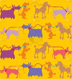 狗,狗链,可爱的,宠物,黄色,纯种犬,梗犬,紫色,图像,壁纸