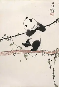 Lot2004 吕林 熊猫 镜心-益苑掇 - 雅昌拍卖图录APP