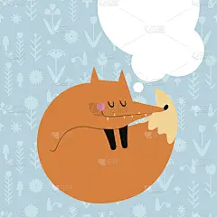 可爱的向量福克斯