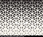 Vector Seamless Black and White Hexagon Triangle Split Lines Halftone Gradient Pattern