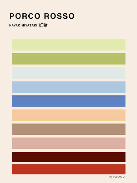 宫崎骏作品配色 ​​​​