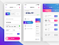 付款方式，仪表板和账单。 IOS应用程序 -  UI工具包#Freebies